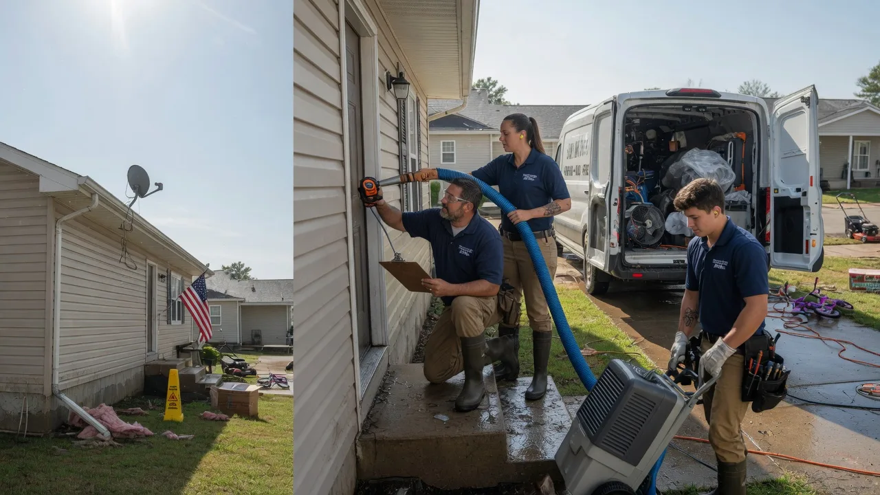Ceiling Water Damage Restoration in Langley, KY near me